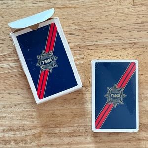 TWA vintage playing cards SEALED airline memorabilia Western Publishing Co.